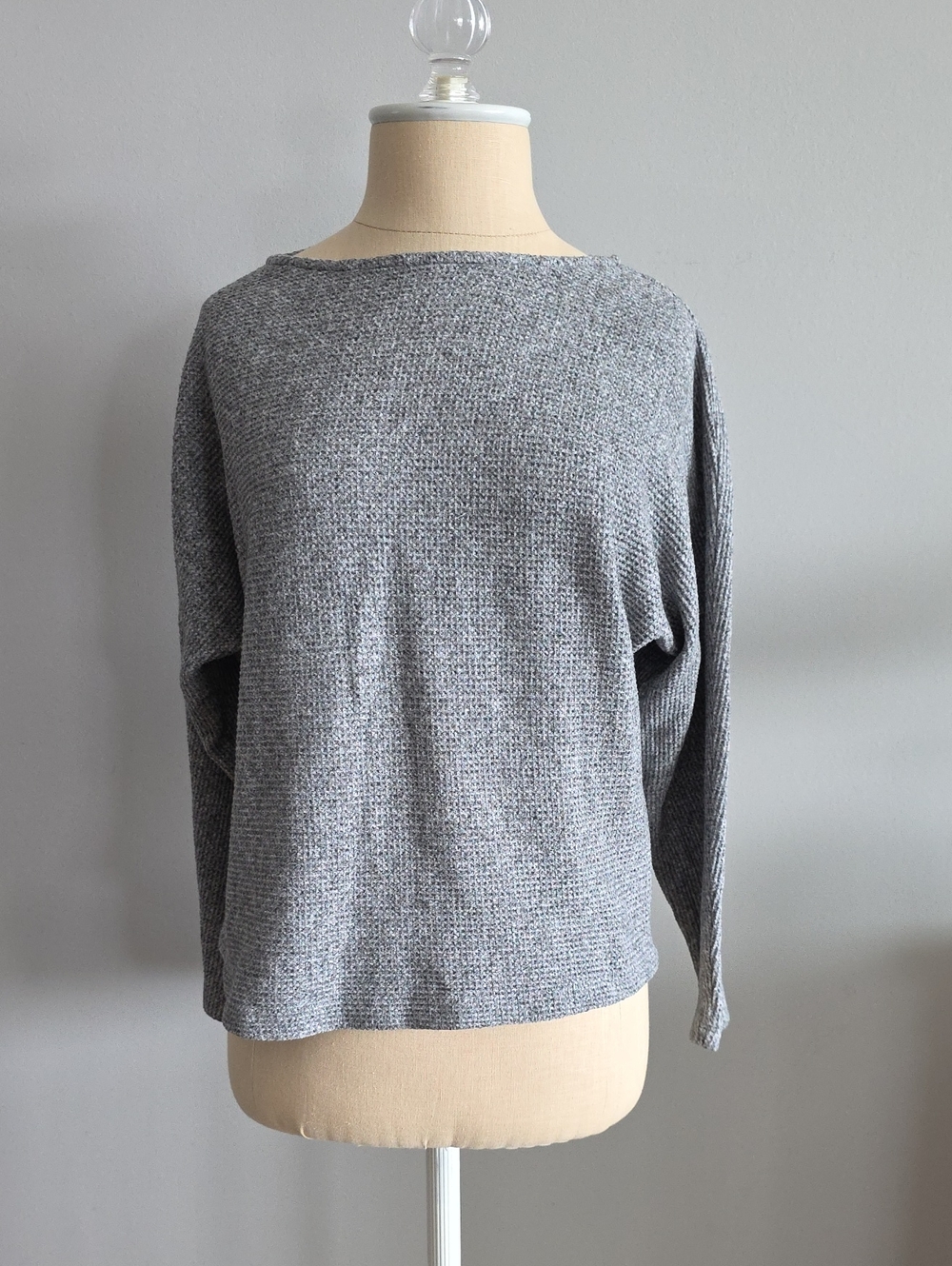 Monrow Gray Long Sleeve Top